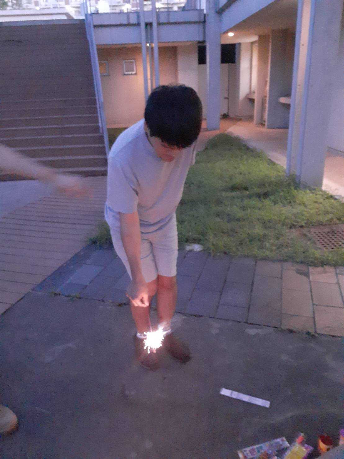 花火をしました！