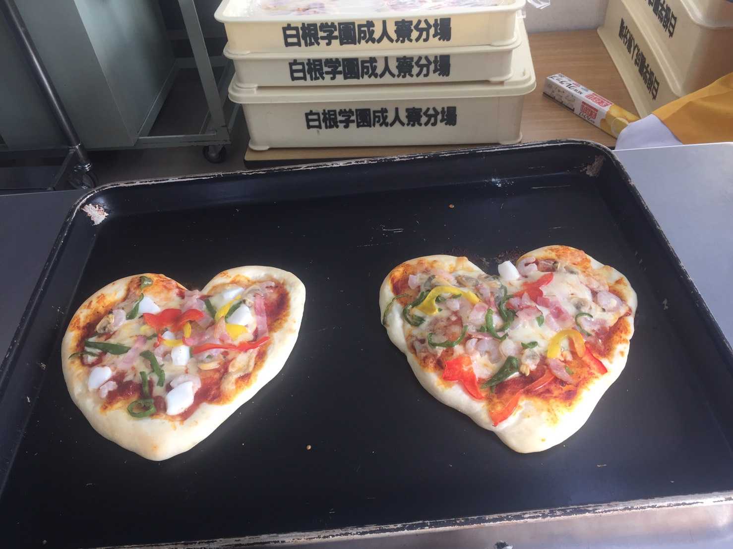 ピザ作りました!