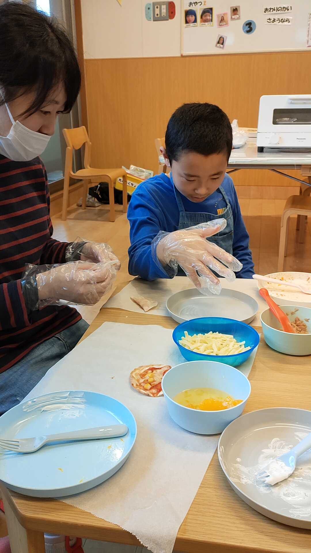 放課後等デイサービス「久々の調理」のコピー