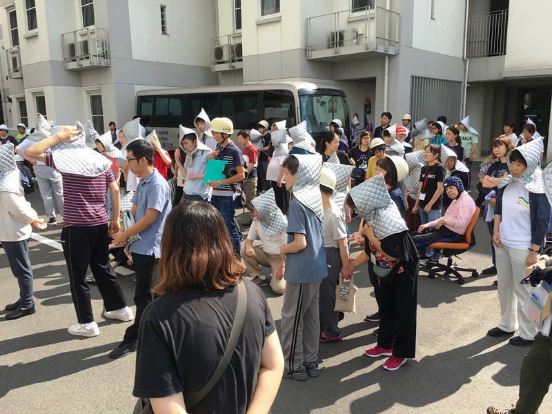 「光の丘」他3施設合同避難訓練